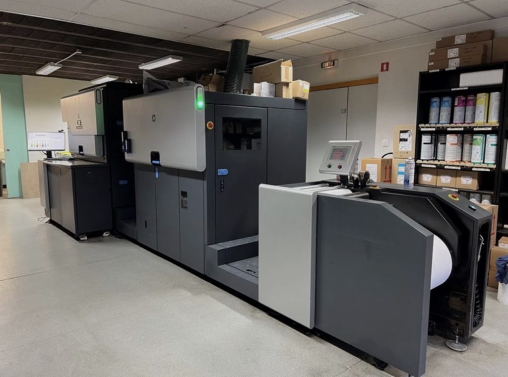 Printing machine in a workspace