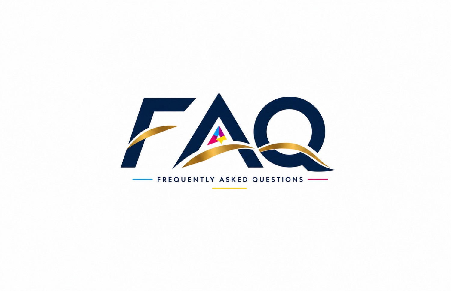 FAQ logo design illustration